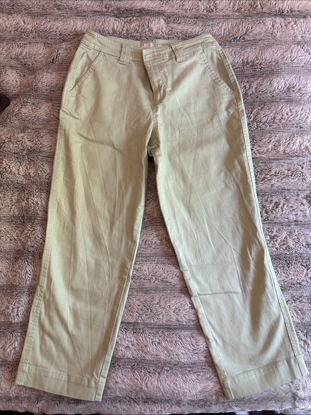 a new day Light Green Cropped Chino Pants